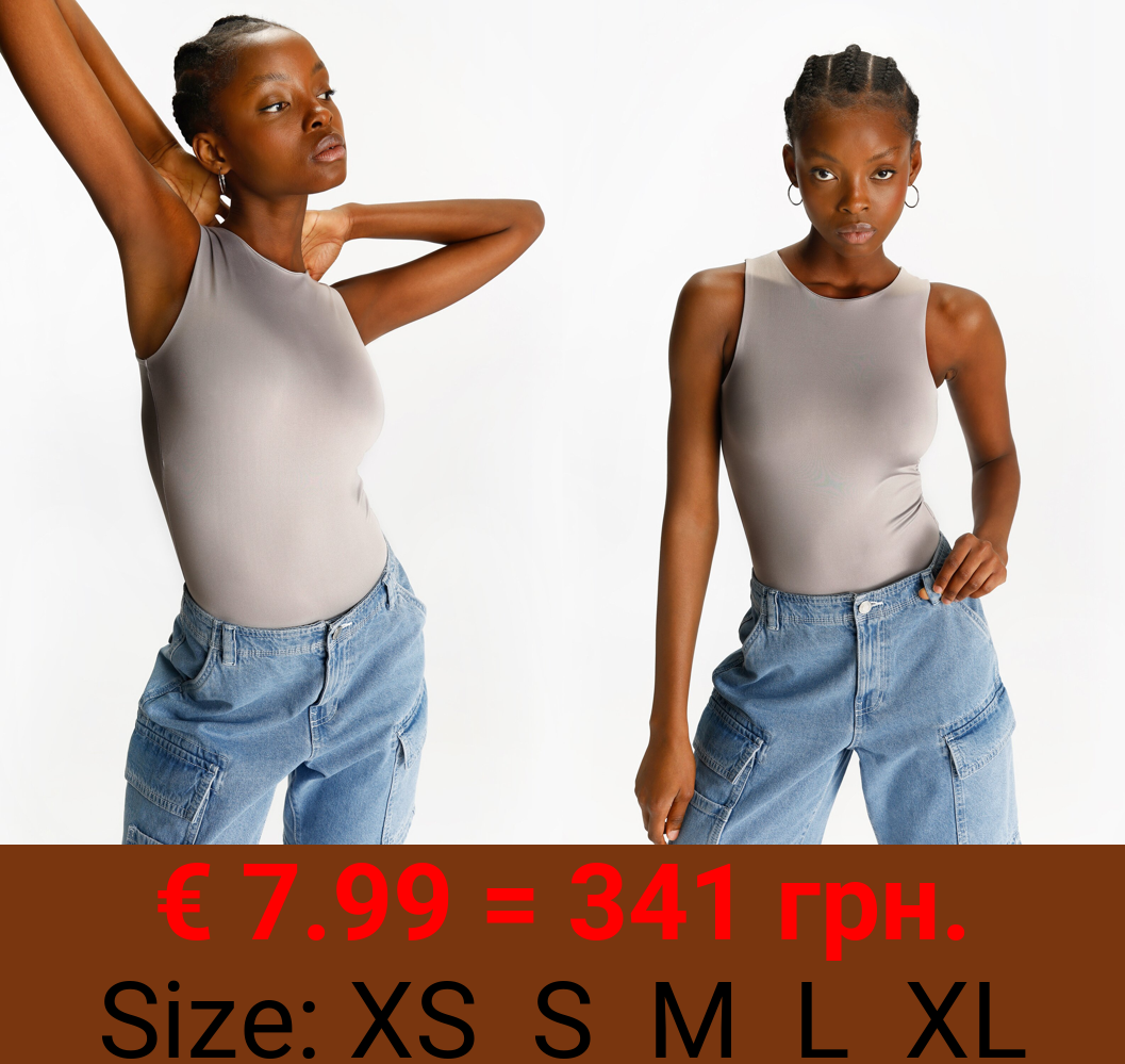 Strappy stretch bodysuit