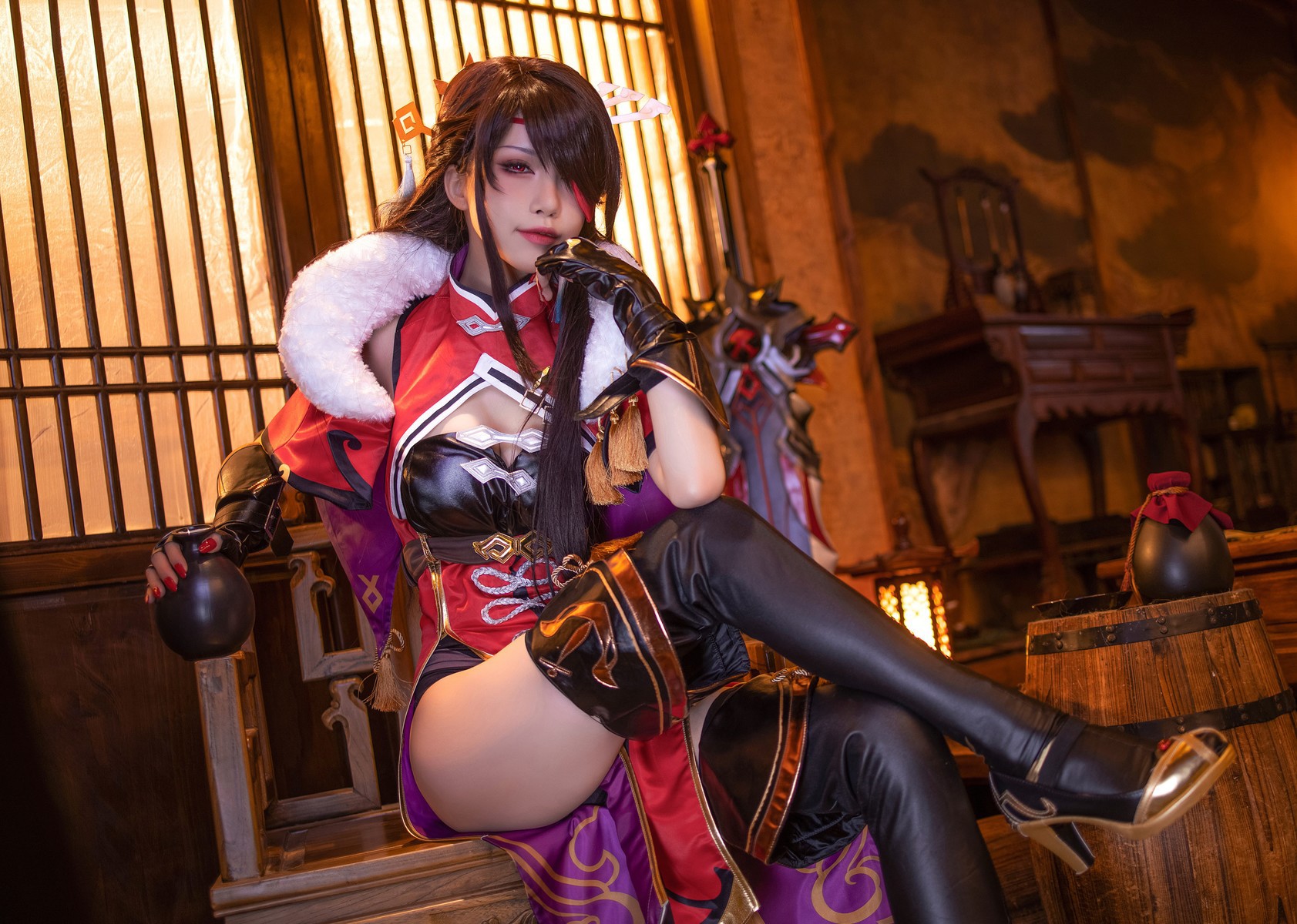 Cosplay 水淼Aqua 北斗原造型 5