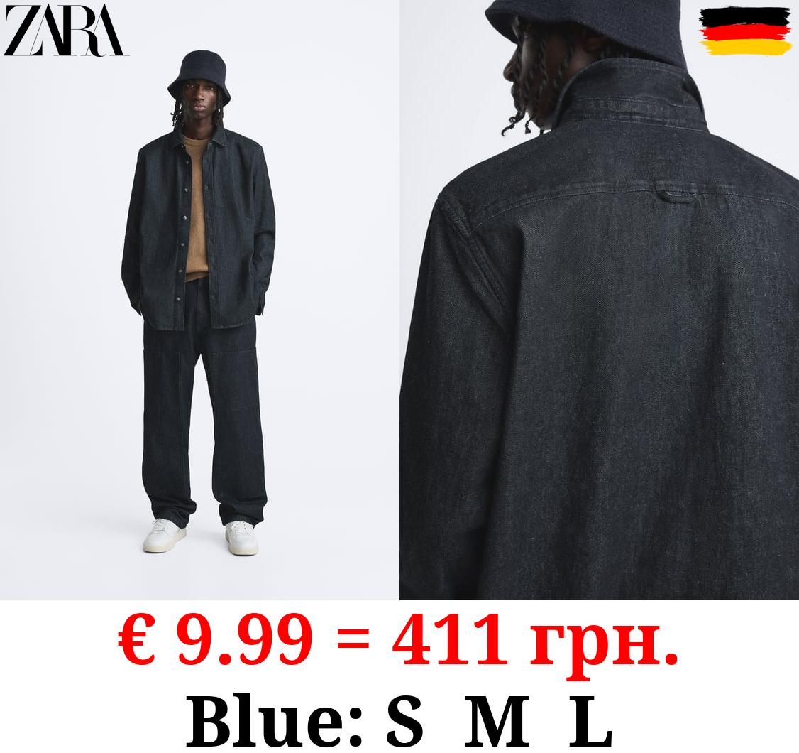 COTTON DENIM OVERSHIRT