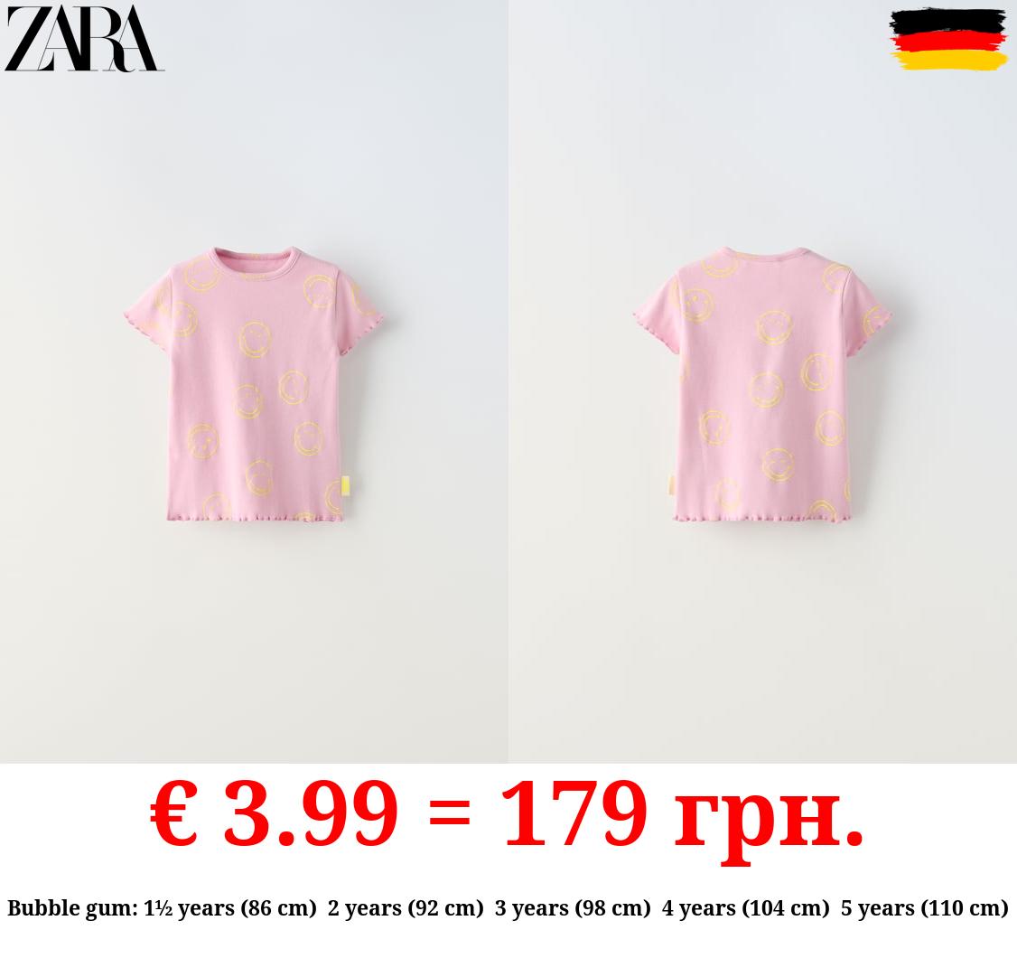 SMILEYWORLD ® HAPPY COLLECTION RIBBED T-SHIRT