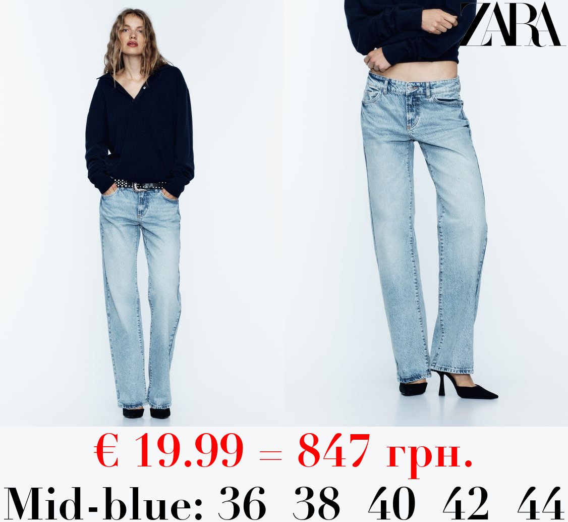 Z1975 STRAIGHT LOW-RISE FULL LENGTH JEANS