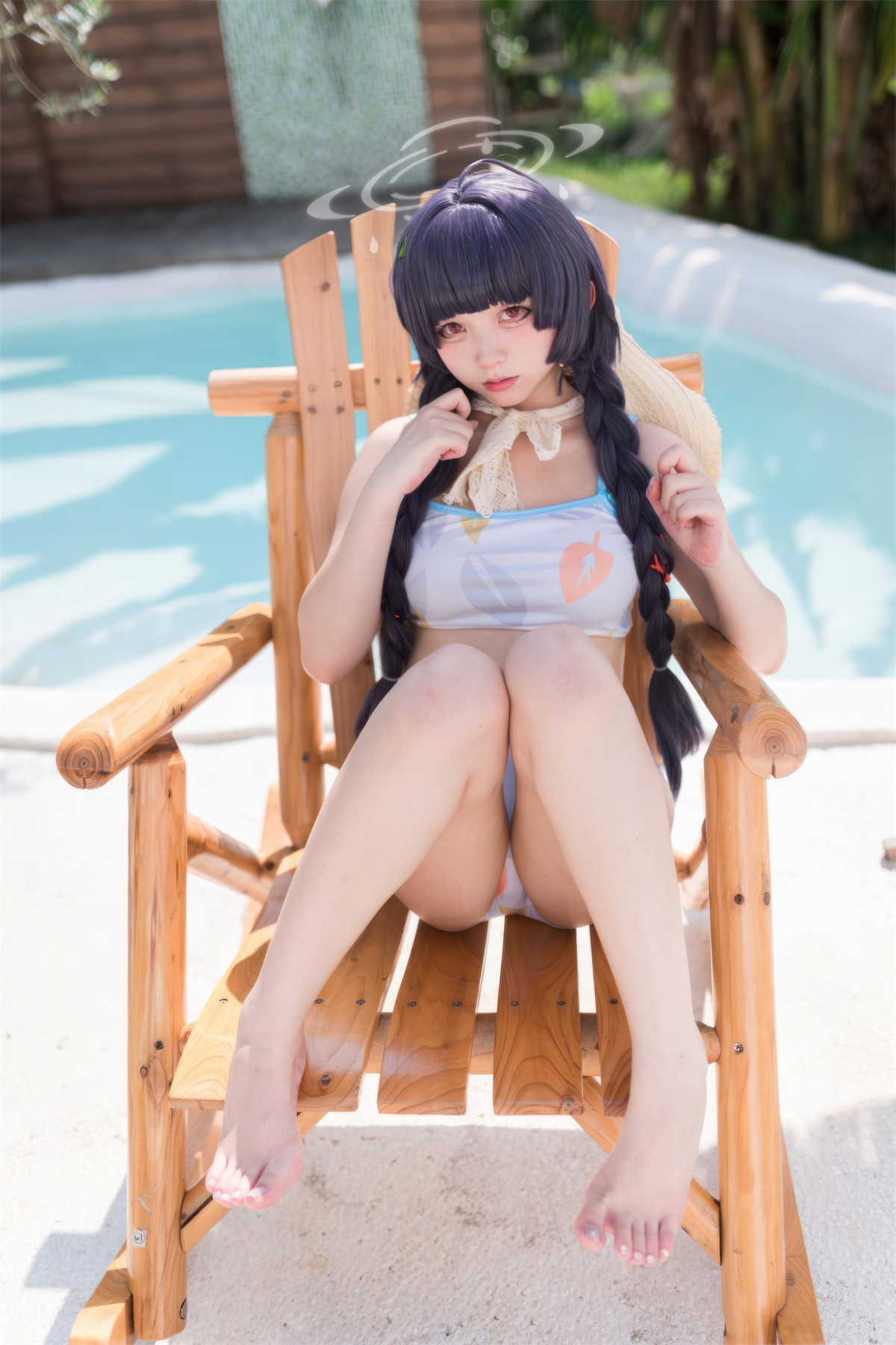 Cosplay 花铃 碧蓝档案 美游泳装 35