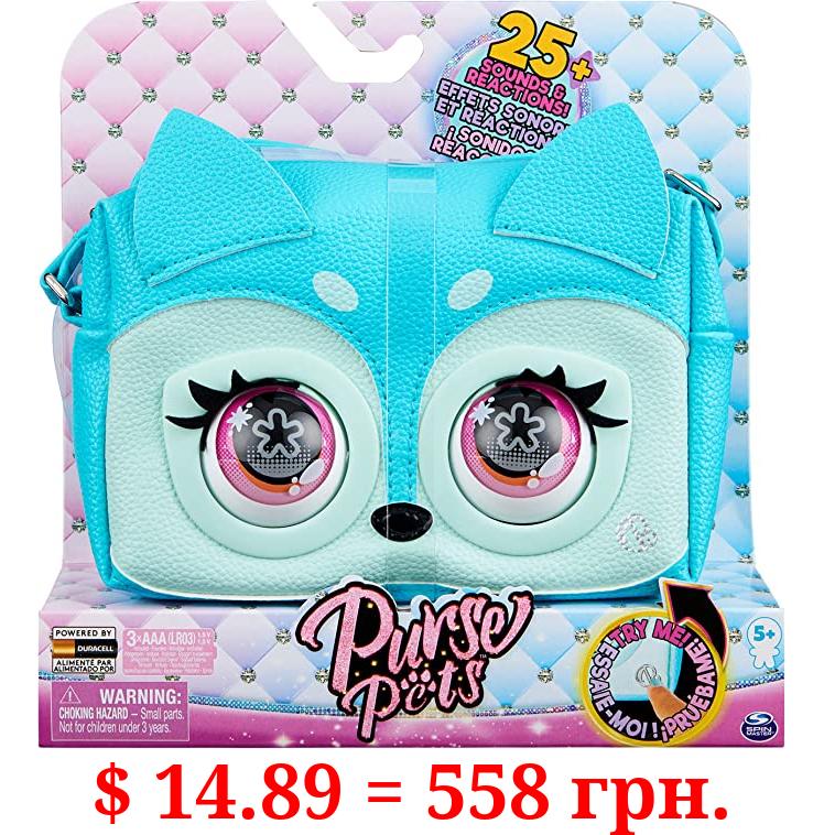 Purse Pets, Fierce Fox Interactive with Over 25 Sounds and Reactions, Kids Toys for Girls Ages 5 and up