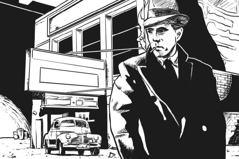 Noir comics. Нуар комиксы детектив. Черно белый комикс детектив. Американские детективные комиксы. Детектив скетч.