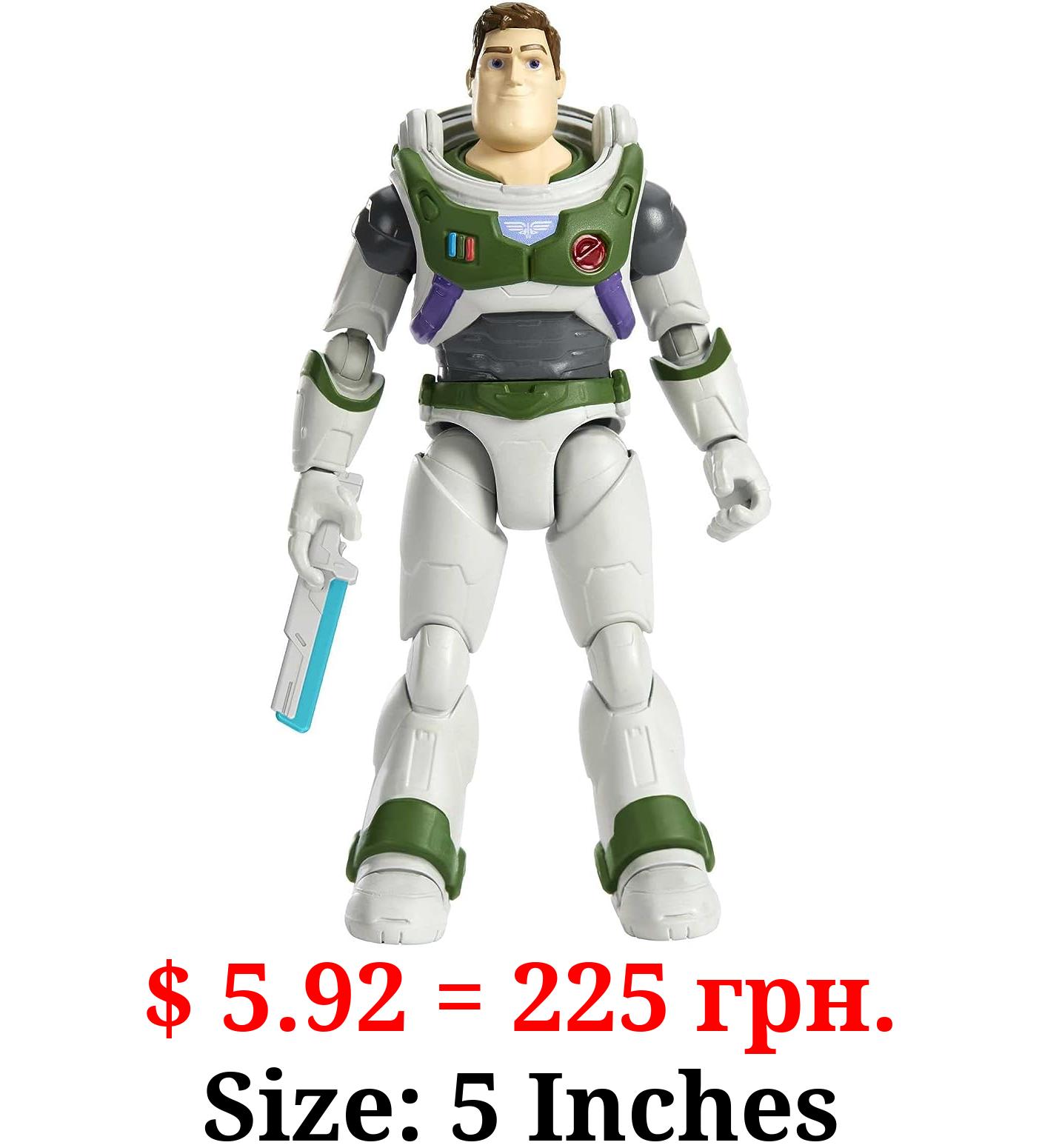 Disney Pixar Lightyear Space Ranger Alpha Buzz Lightyear Figure, Authentic Action Figure 5 Inches tall with 12 Posable Joints, Laser Blade, 4 Years & Up