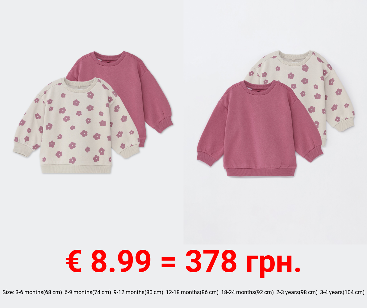 Pack of 2 assorted sweatshirts