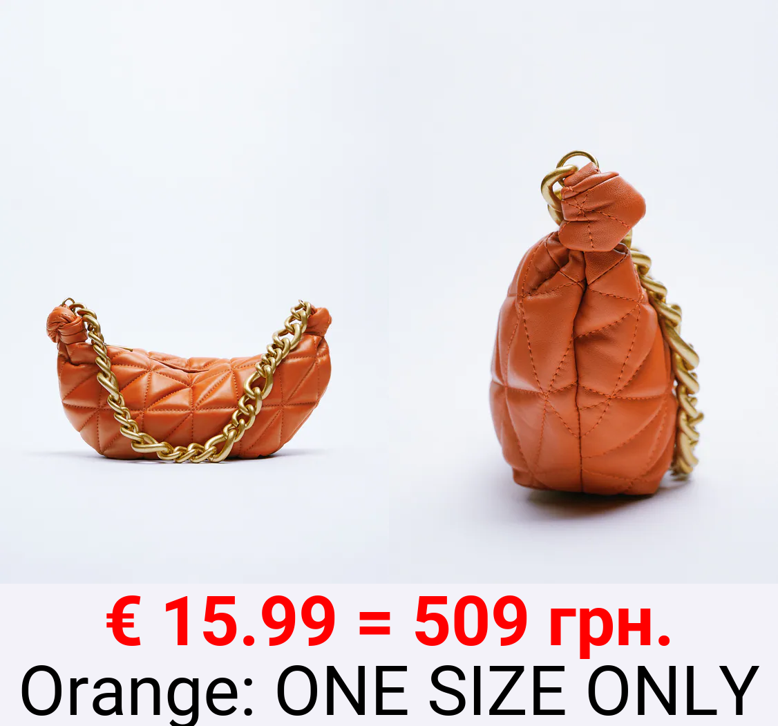QUILTED LEATHER BAG WITH CHAIN