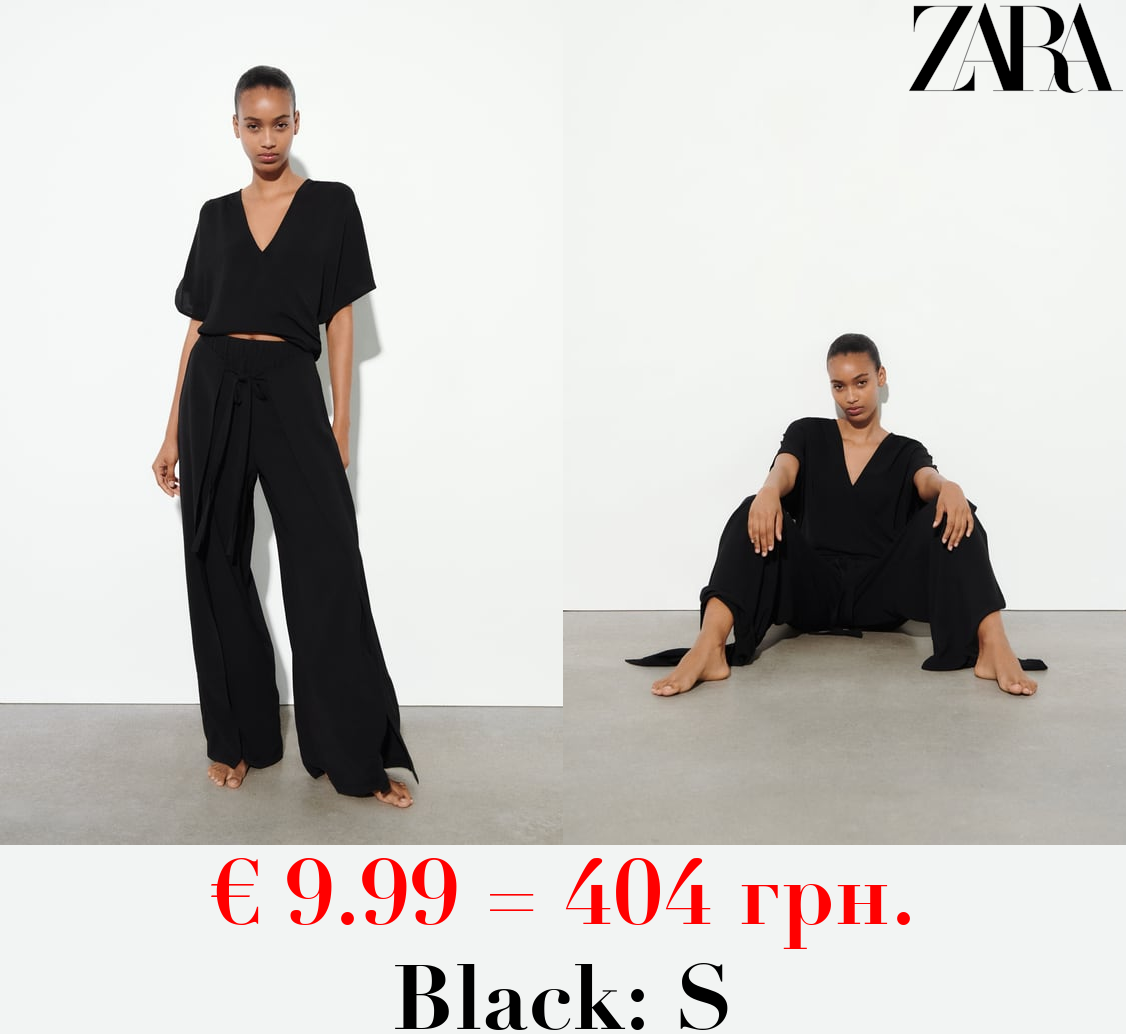 FLOWING WRAP TROUSERS