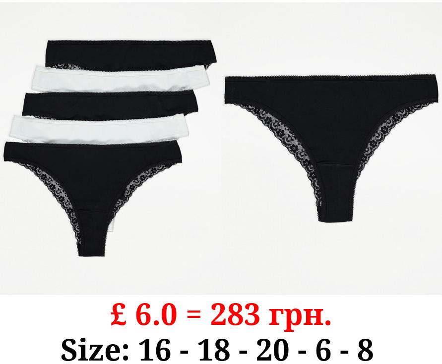 Brazilian Lace Knickers 5 Pack