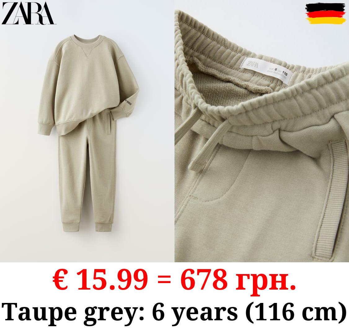 PLUSH SWEATSHIRT AND TROUSERS CO-ORD