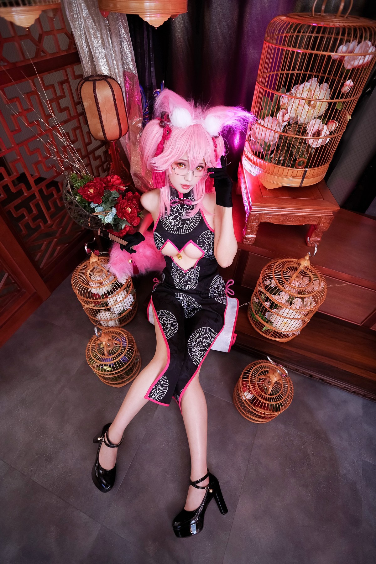 Cosplay ElyEE子 玉藻前旗袍 20