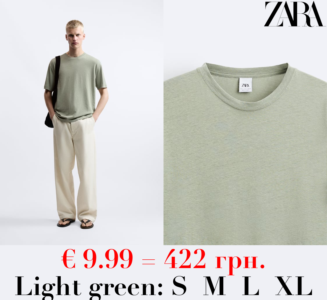 COTTON - LINEN T-SHIRT