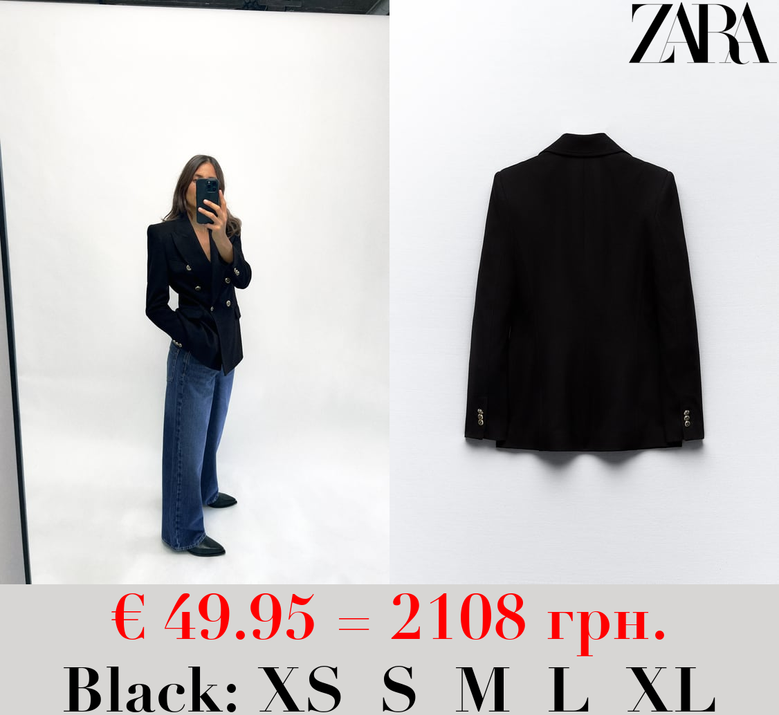 TAILORED DOUBLE-BREASTED BLAZER