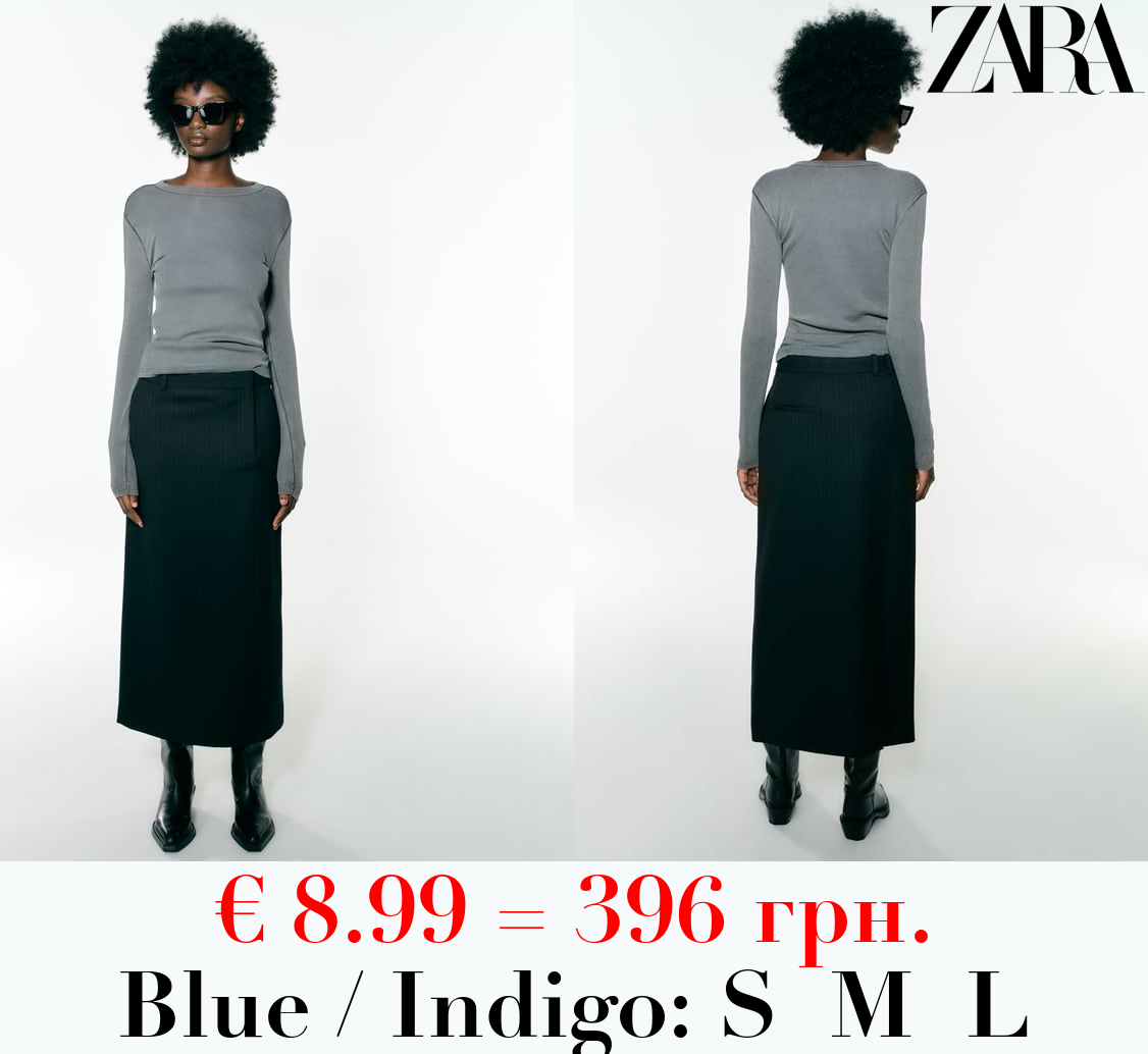 RIBBED LONG SLEEVE T-SHIRT