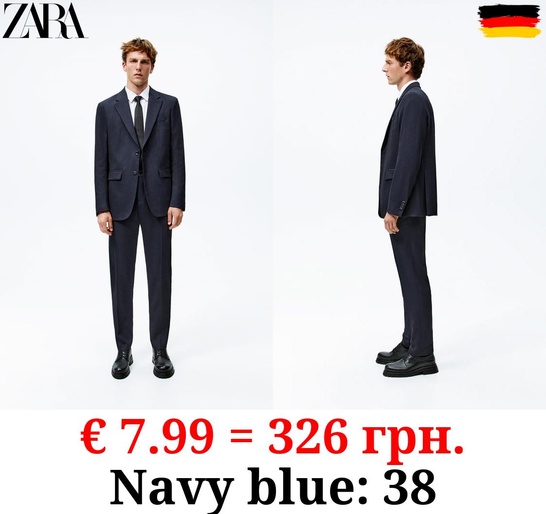 BIRD’S-EYE SUIT TROUSERS