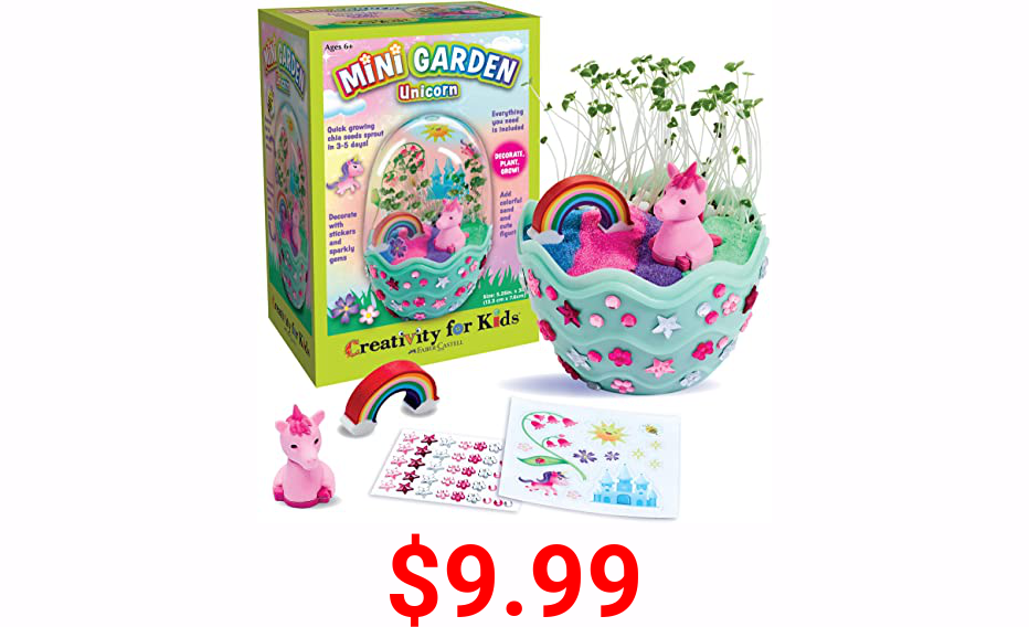 Creativity for Kids Mini Magical Unicorn Garden - Unicorn Gardening Crafts for Kids