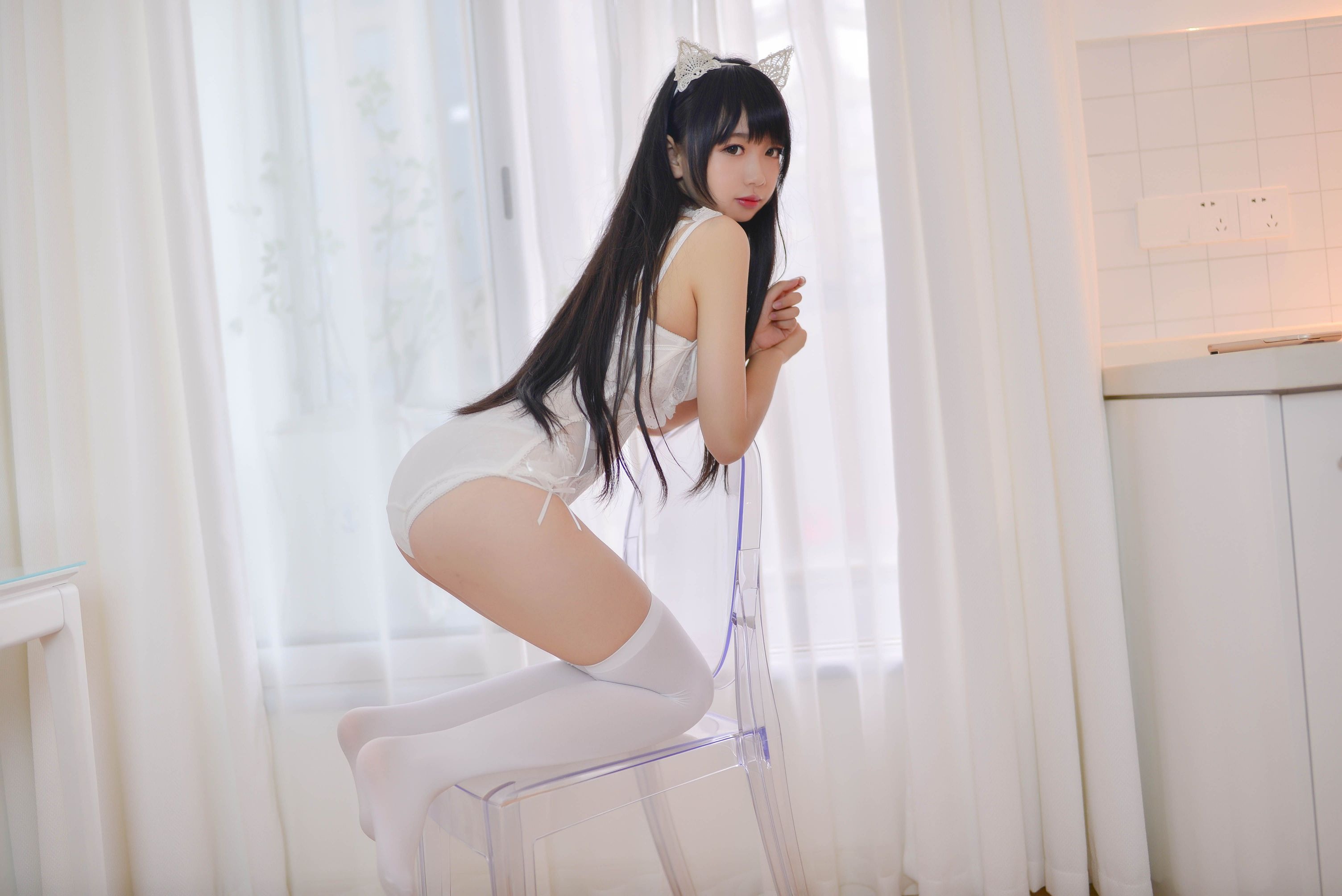 雪琪SAMA-猫系少女白猫 [31P] 28