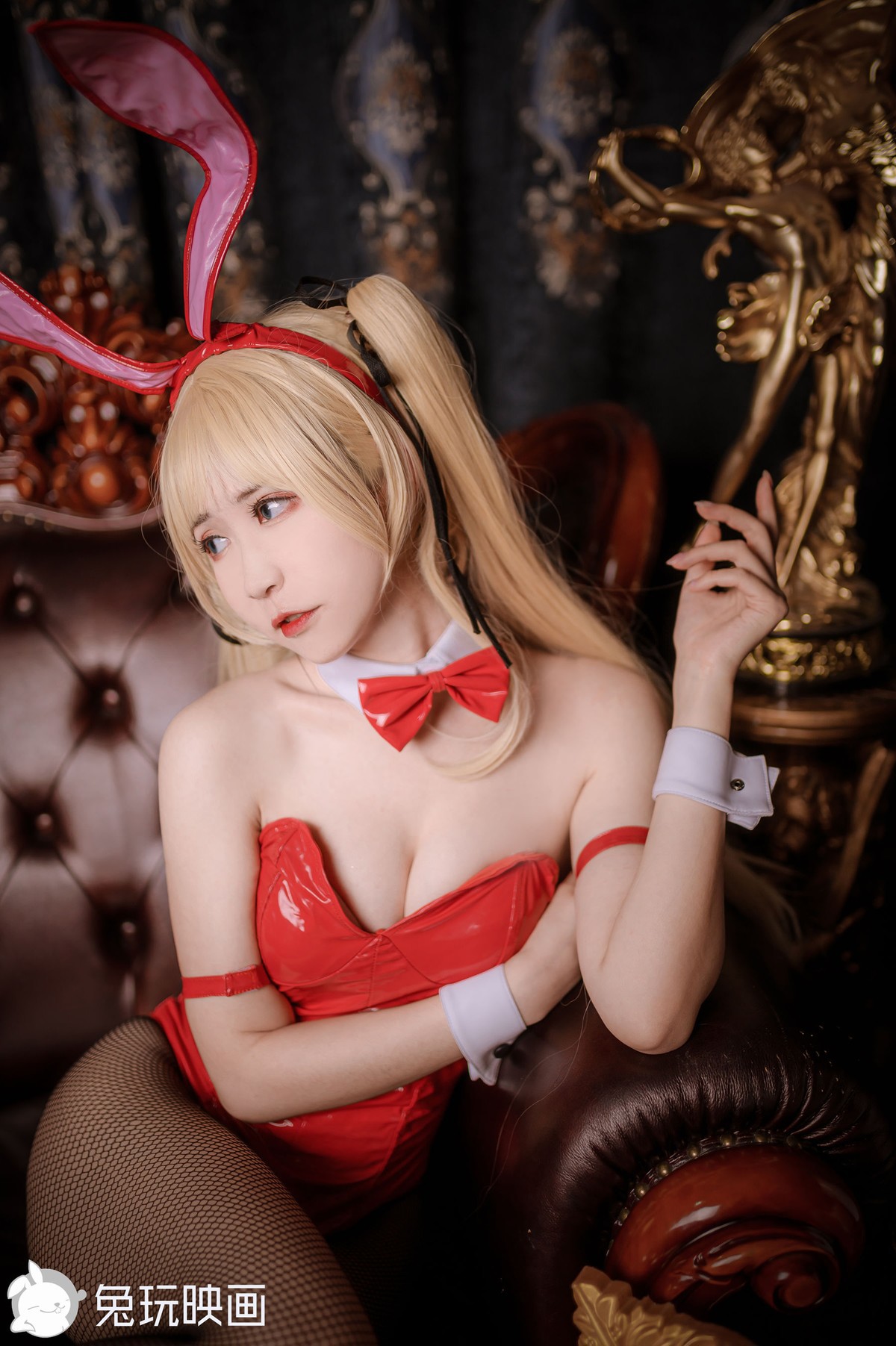 兔玩映画 Cosplay 兔女郎 红黑 9