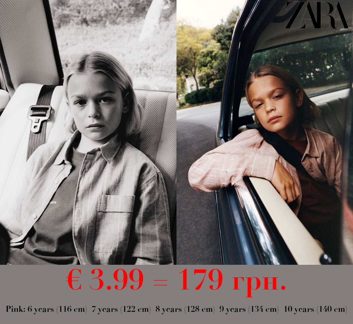 STRIPED LINEN BLEND SHIRT