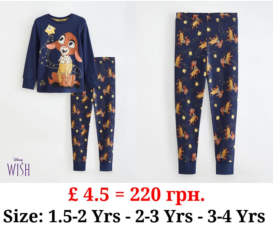 Disney Wish Valentino Navy Long Sleeve Pyjamas