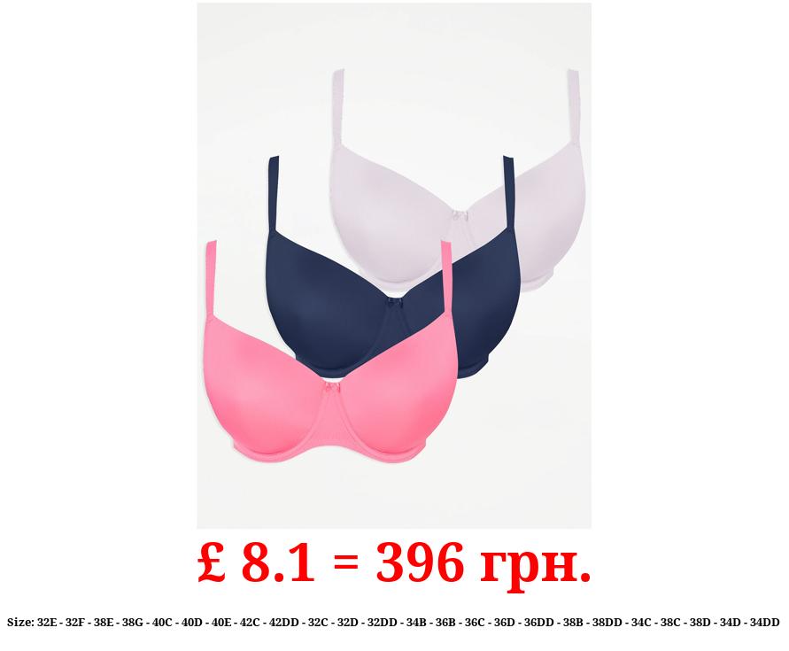 T-Shirt Bras 3 Pack