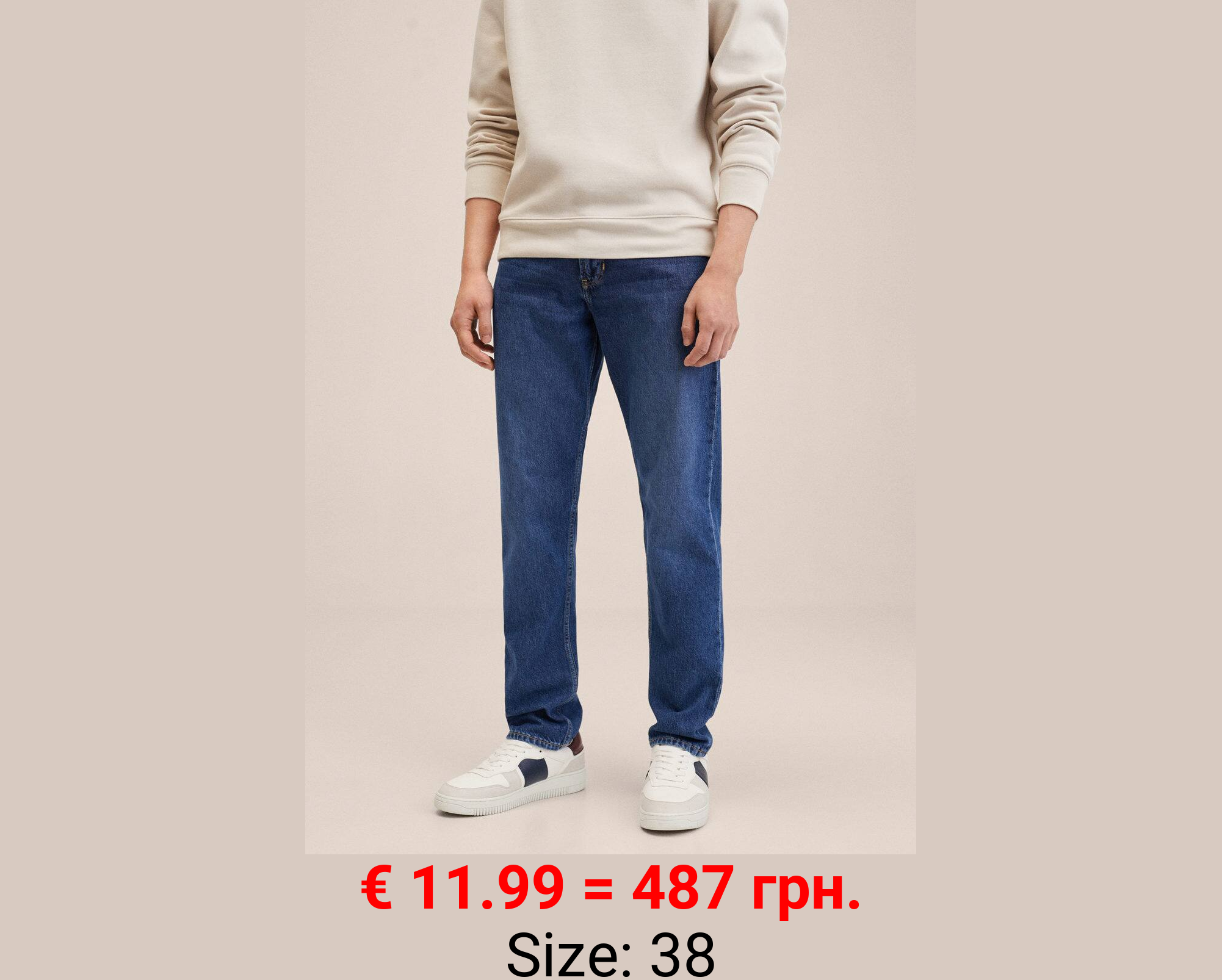 Jeans bob straight-fit oscuros