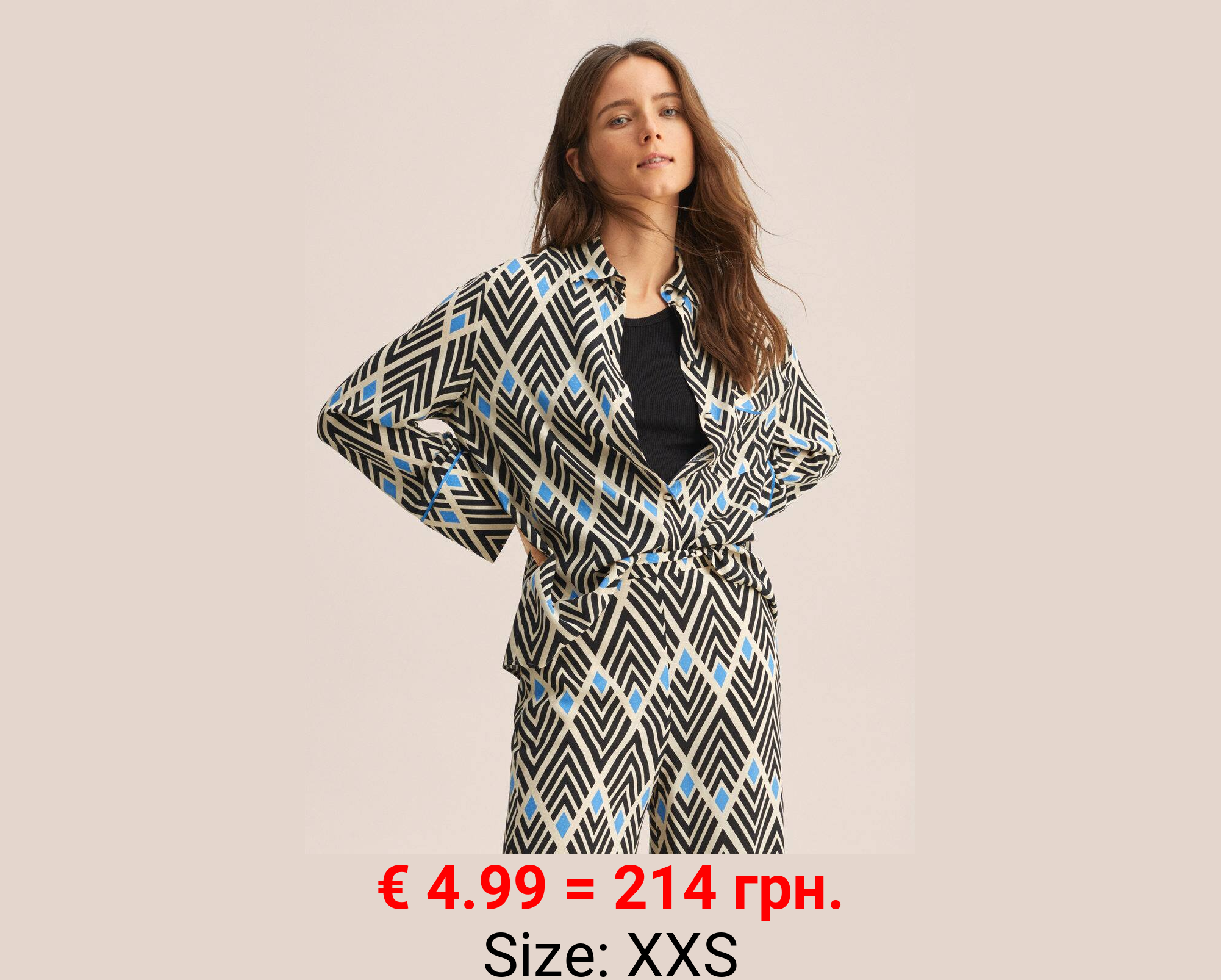 Camisa estampado geométrico