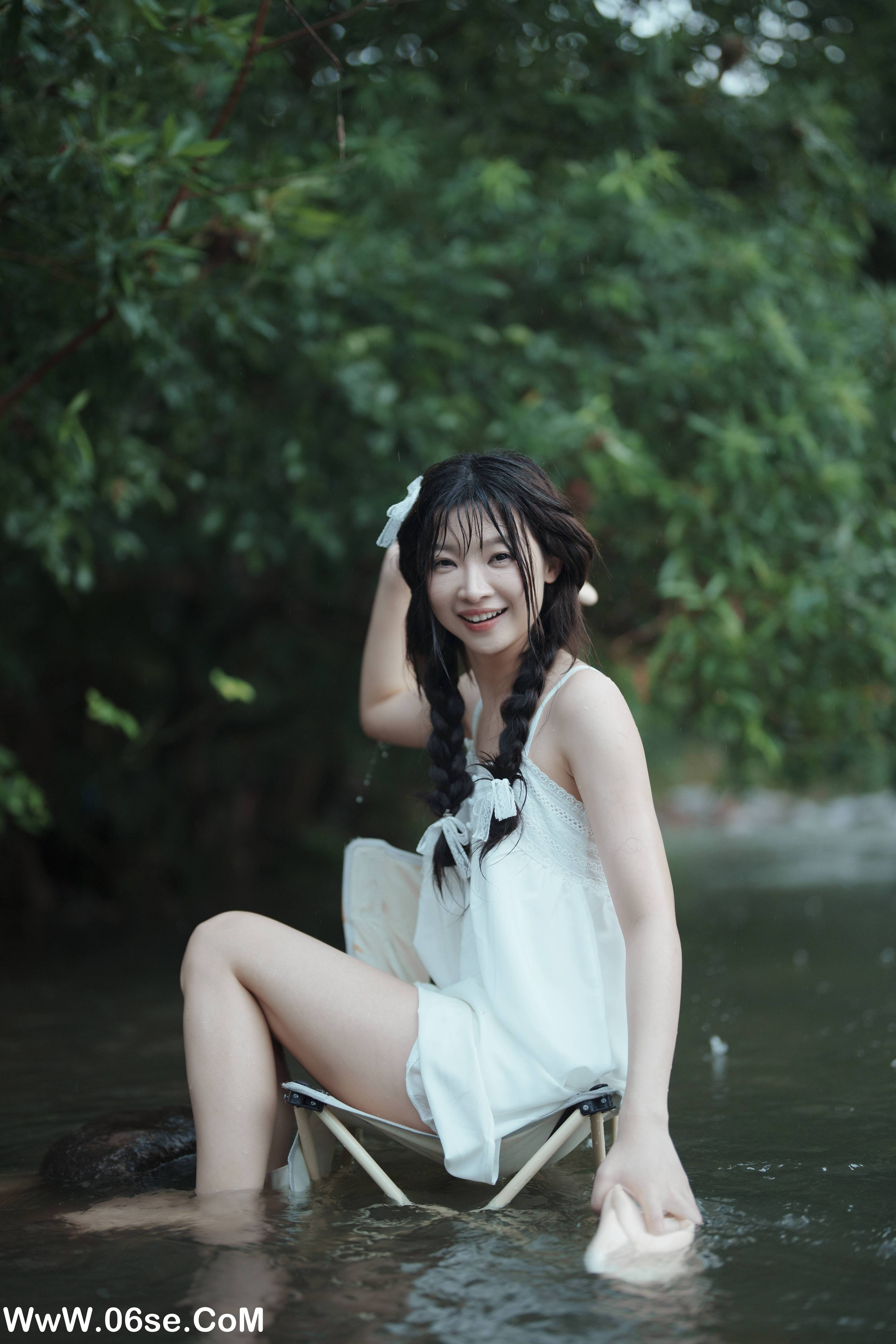 图片[22]-[YITUYU艺图语]2022.09.12 又甜又欲，很难不爱。山涧溪水，清凉一夏 七七[56+1P／461MB]-六色网
