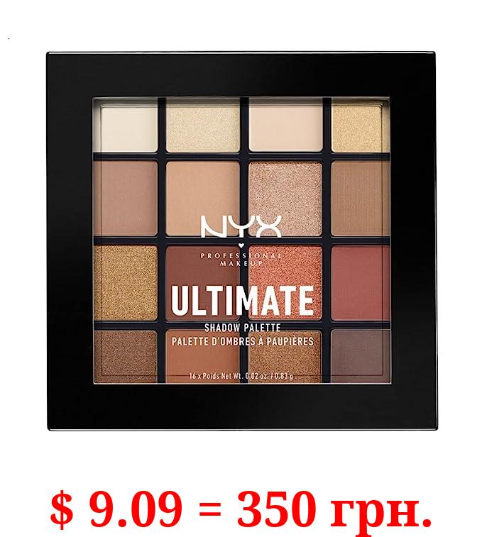NYX PROFESSIONAL MAKEUP Ultimate Shadow Palette, Eyeshadow Palette - Warm Neutrals