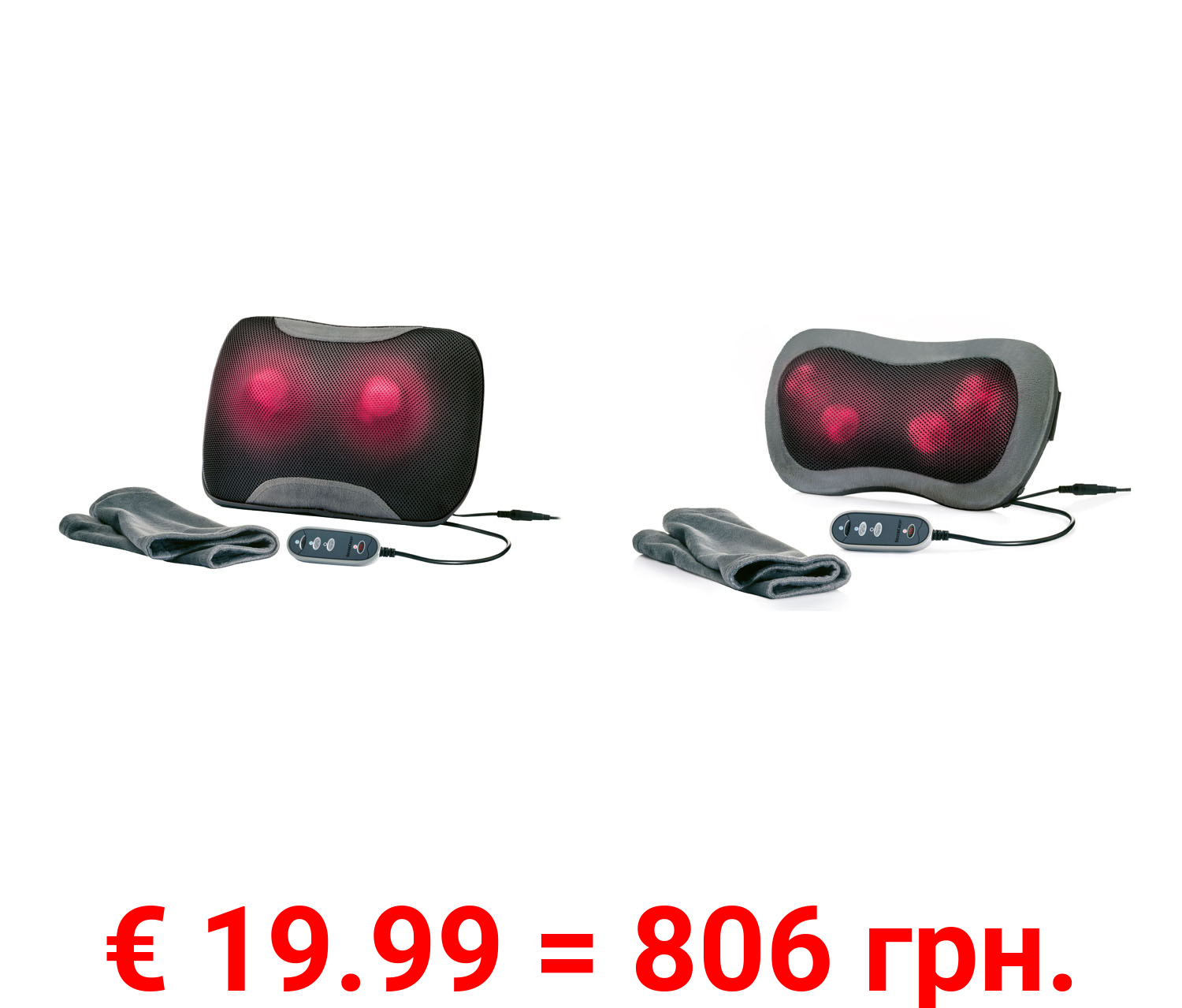 SILVERCREST® PERSONAL CARE Shiatsu Nackenmassagekissen und Rückenmassagekissen SSNR 12 B2