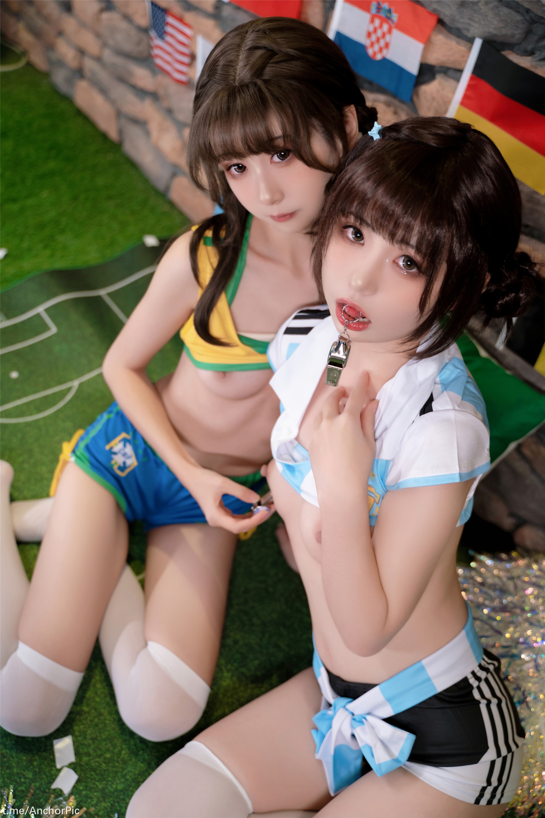 喵小吉&金鱼kinngyo(花音栗子) - 足球宝贝 86P 45