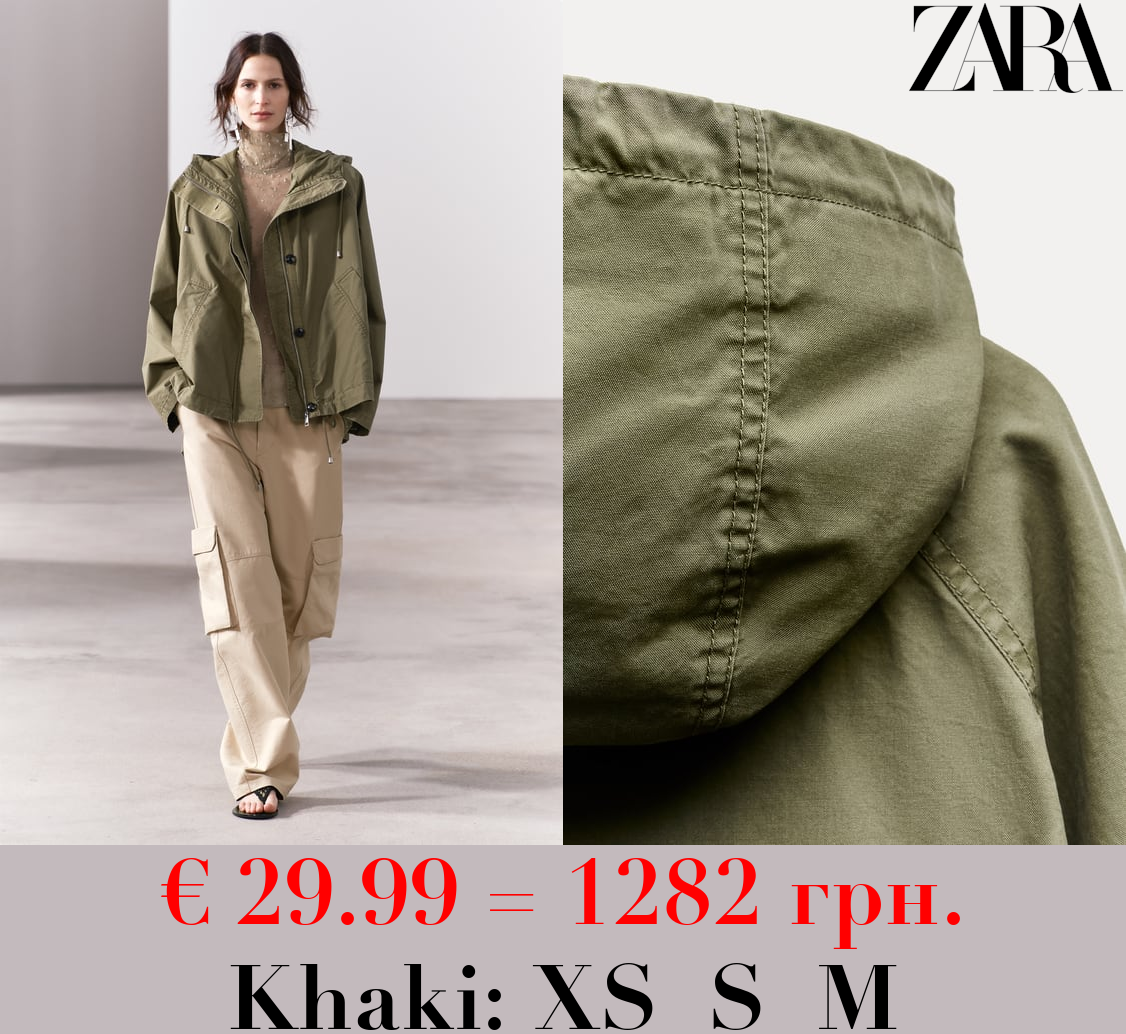 ZW COLLECTION LIGHTWEIGHT OVERSIZE PARKA