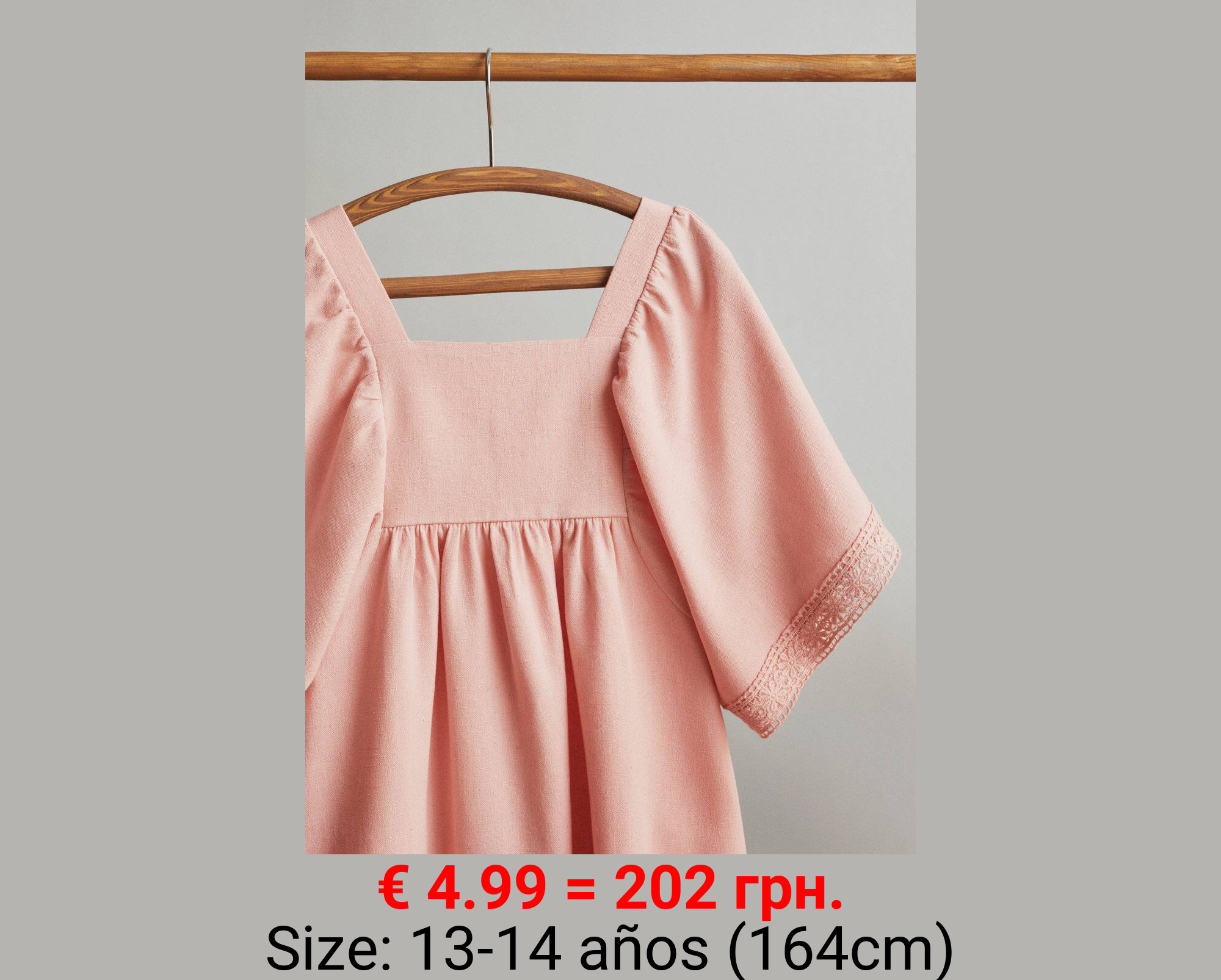 Vestido lino detalles calados