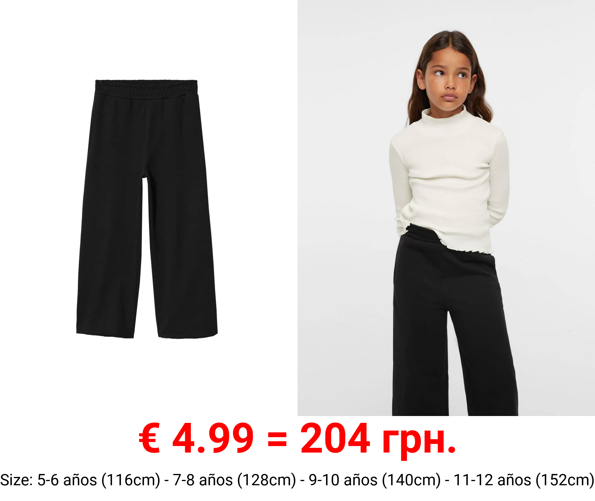 pantalón jogger culotte