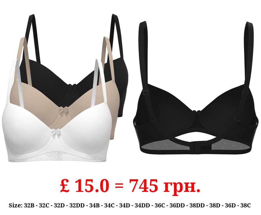 Ultimate Basics T-Shirt Bras 3 Pack