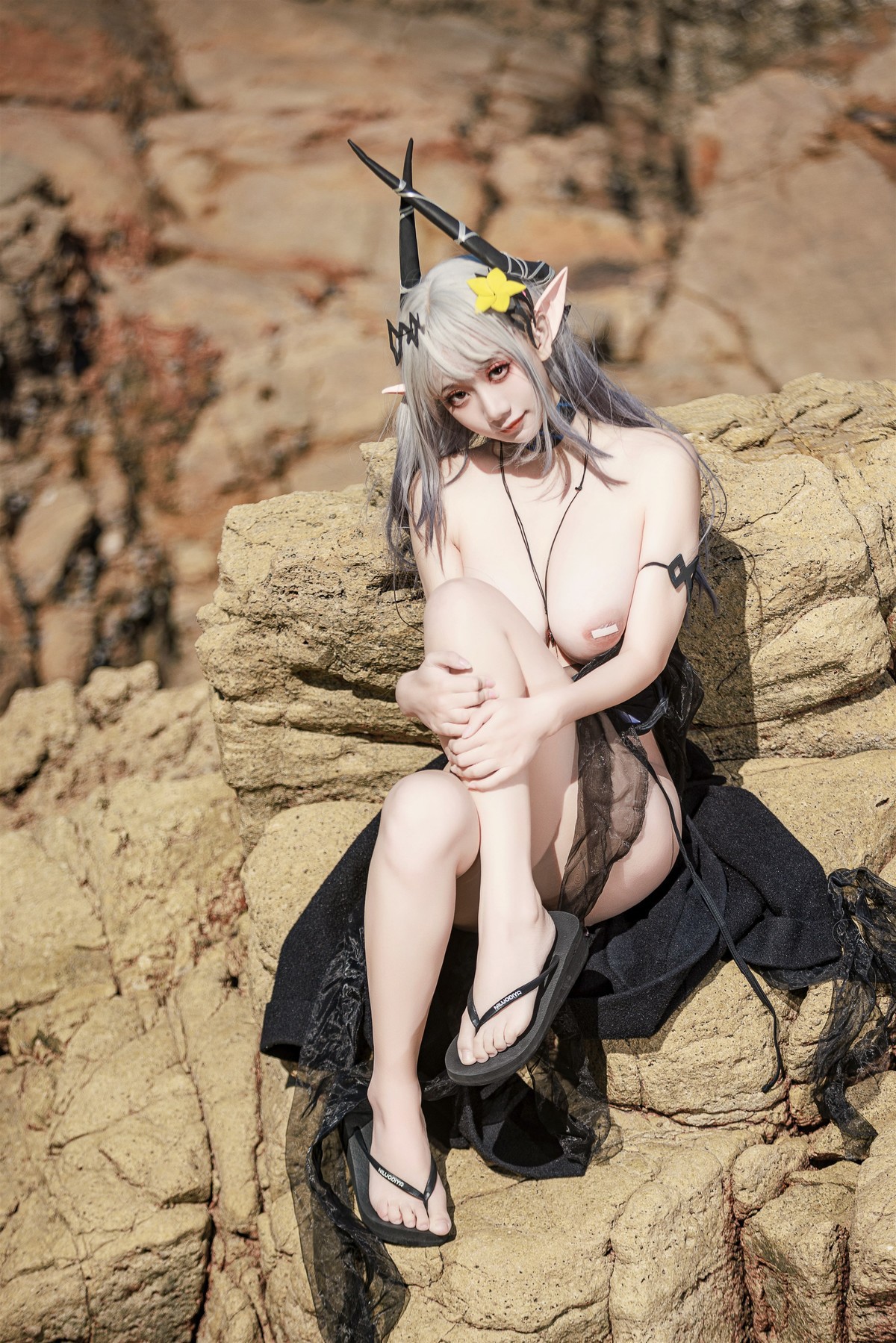 Cosplay 阿雪雪 泥岩泳装 Mud Rock Swimsuit 25
