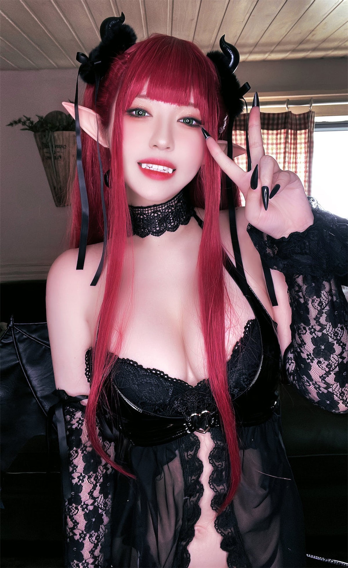 Cosplay 半半子Banbanko 小恶魔利兹 50