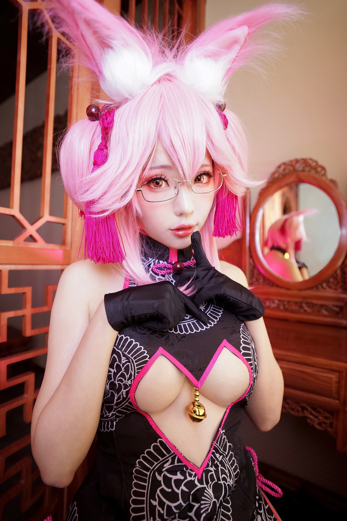 Cosplay ElyEE子 玉藻前旗袍 32