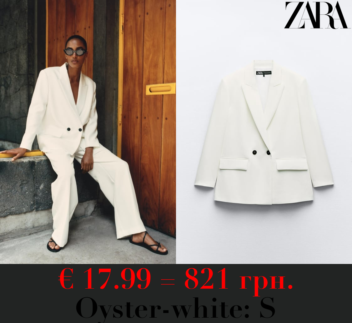 OVERSIZE BLAZER WITH PADDED SHOULDERS