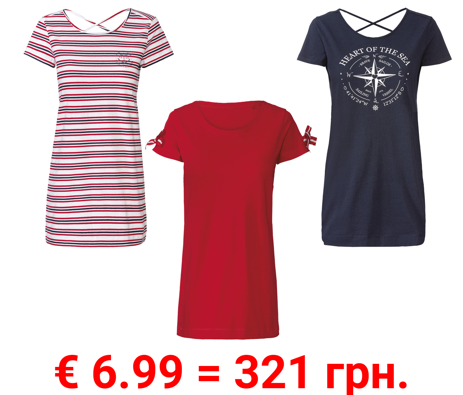 esmara® Damen Longshirt aus reiner Baumwolle