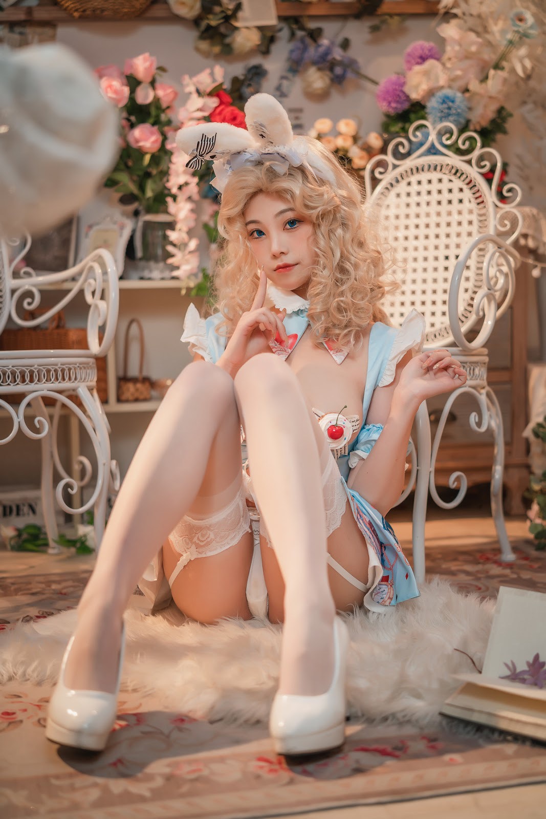 Cosplay 蜜汁猫裘 爱丽丝梦游仙境兔子先生 41