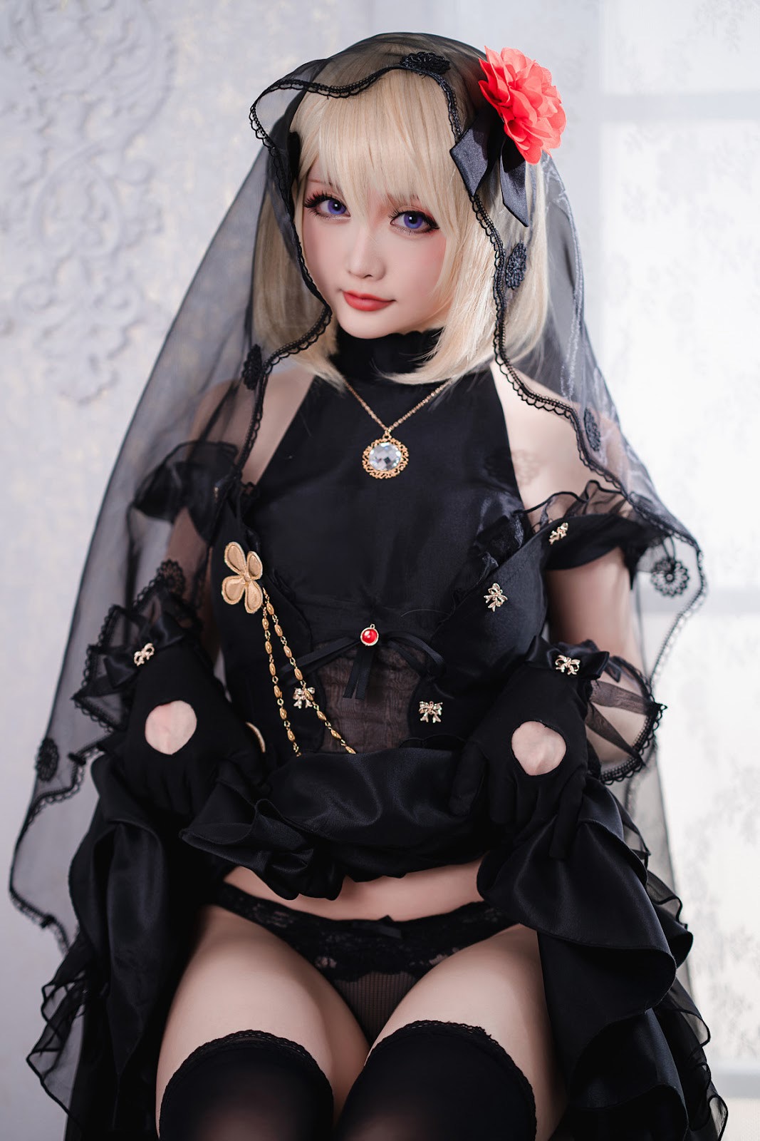 Cosplay 星之迟迟Hoshilily Z23婚纱 26