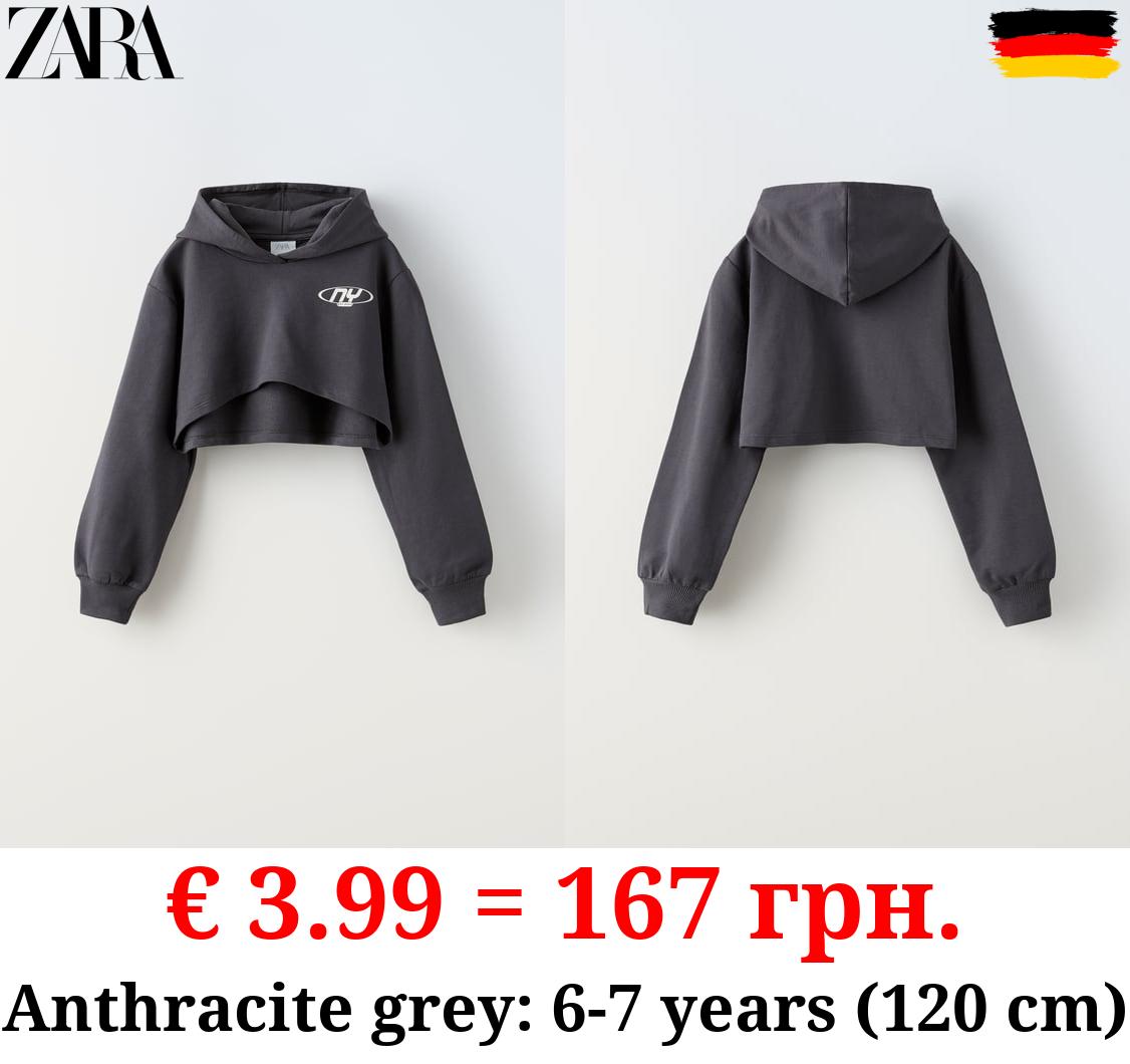 CROPPED T-SHIRT HOODIE