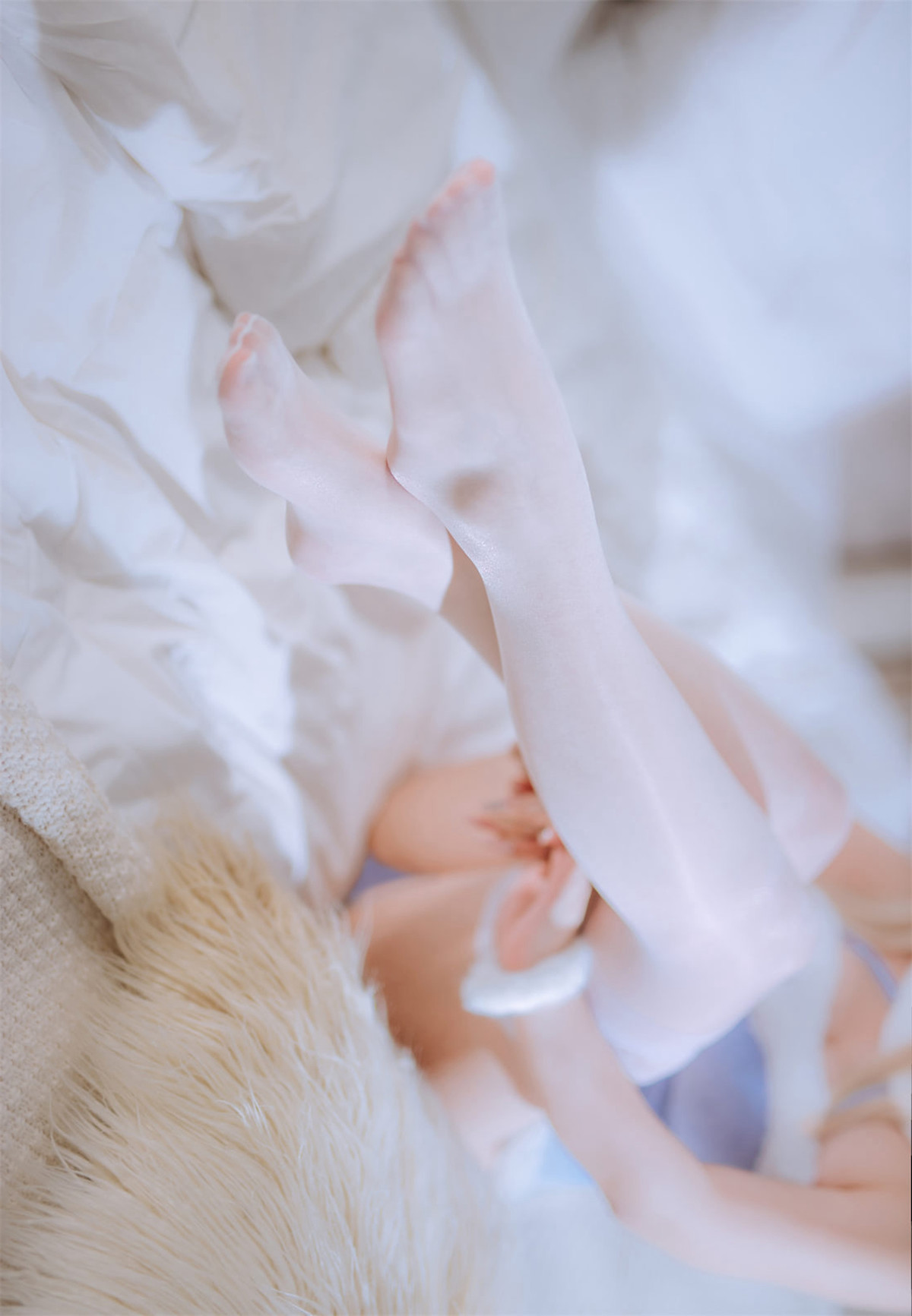 Cosplay 恩田直幸 蓝色连体猫猫 30