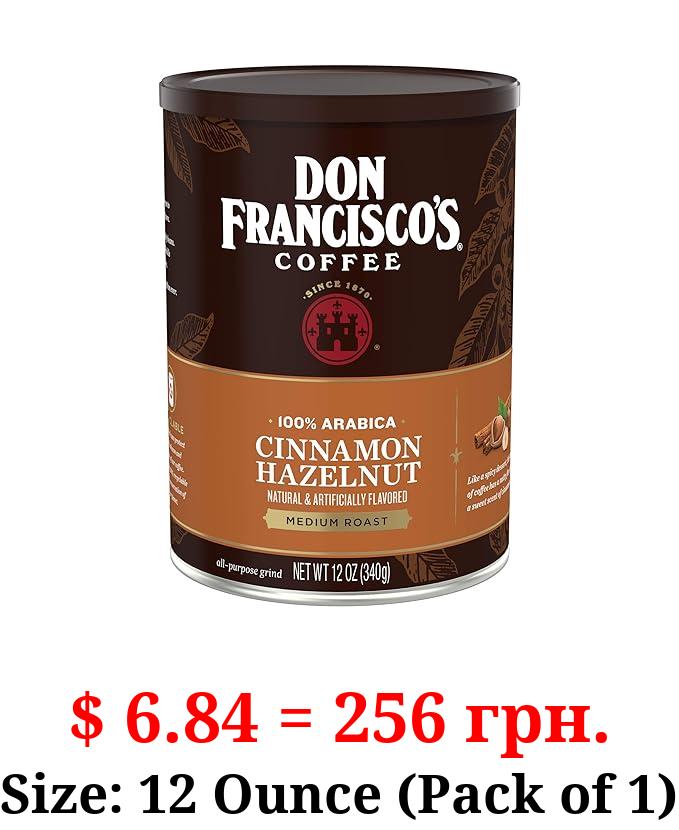 Don Francisco's Cinnamon Hazelnut Medium Roast Ground Coffee, 12 oz Can