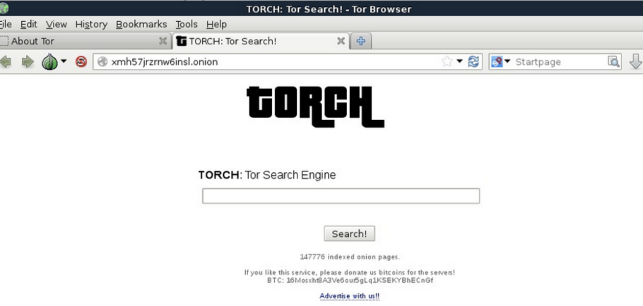 Darknet search engine