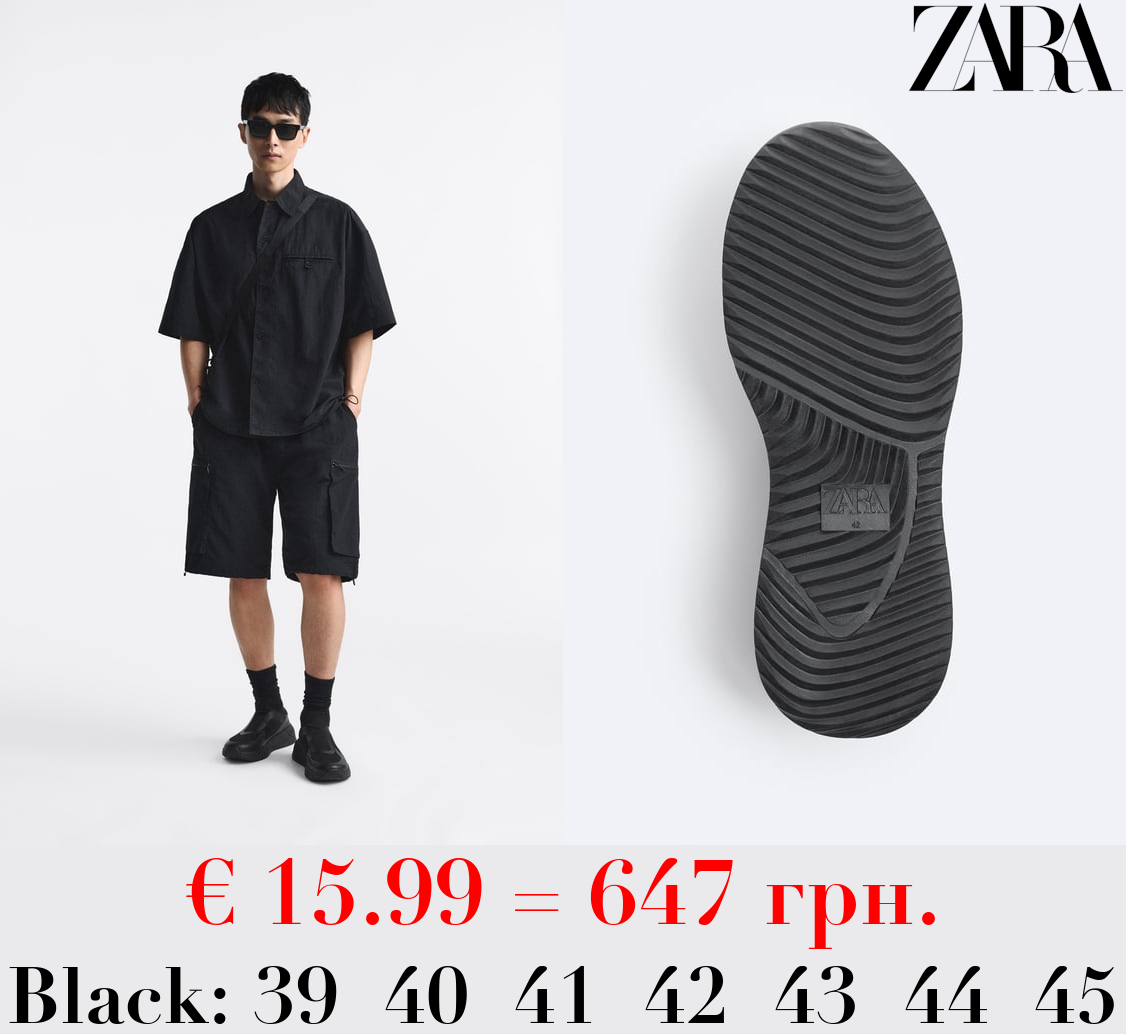 KNIT FABRIC RUNNING SNEAKERS