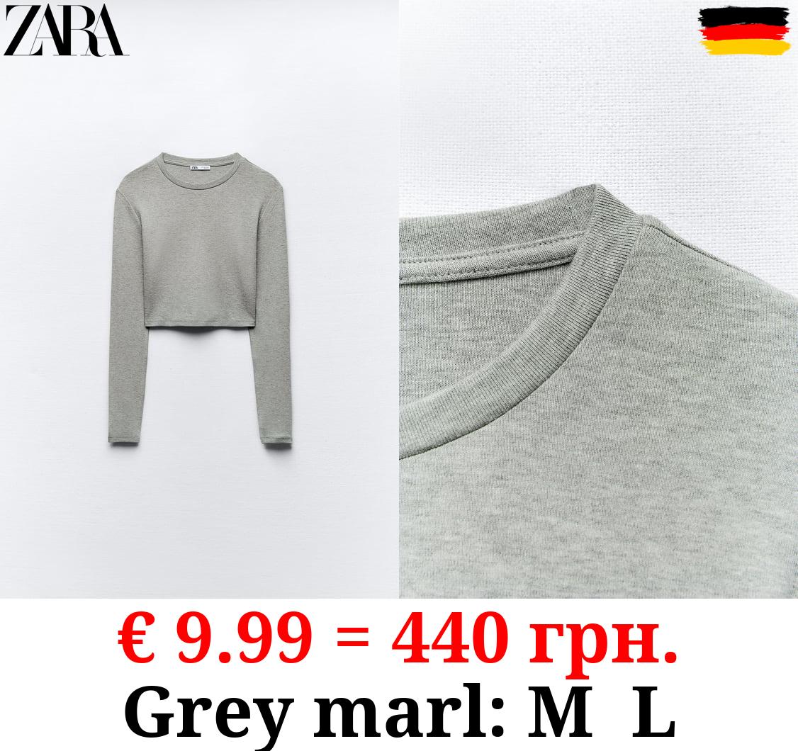 COTTON AND MODAL CROP TOP