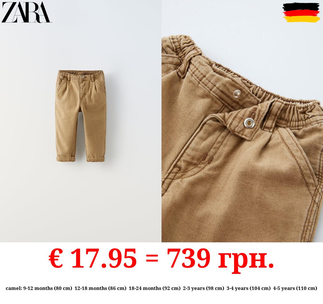 BRUSHED CANVAS JEANS