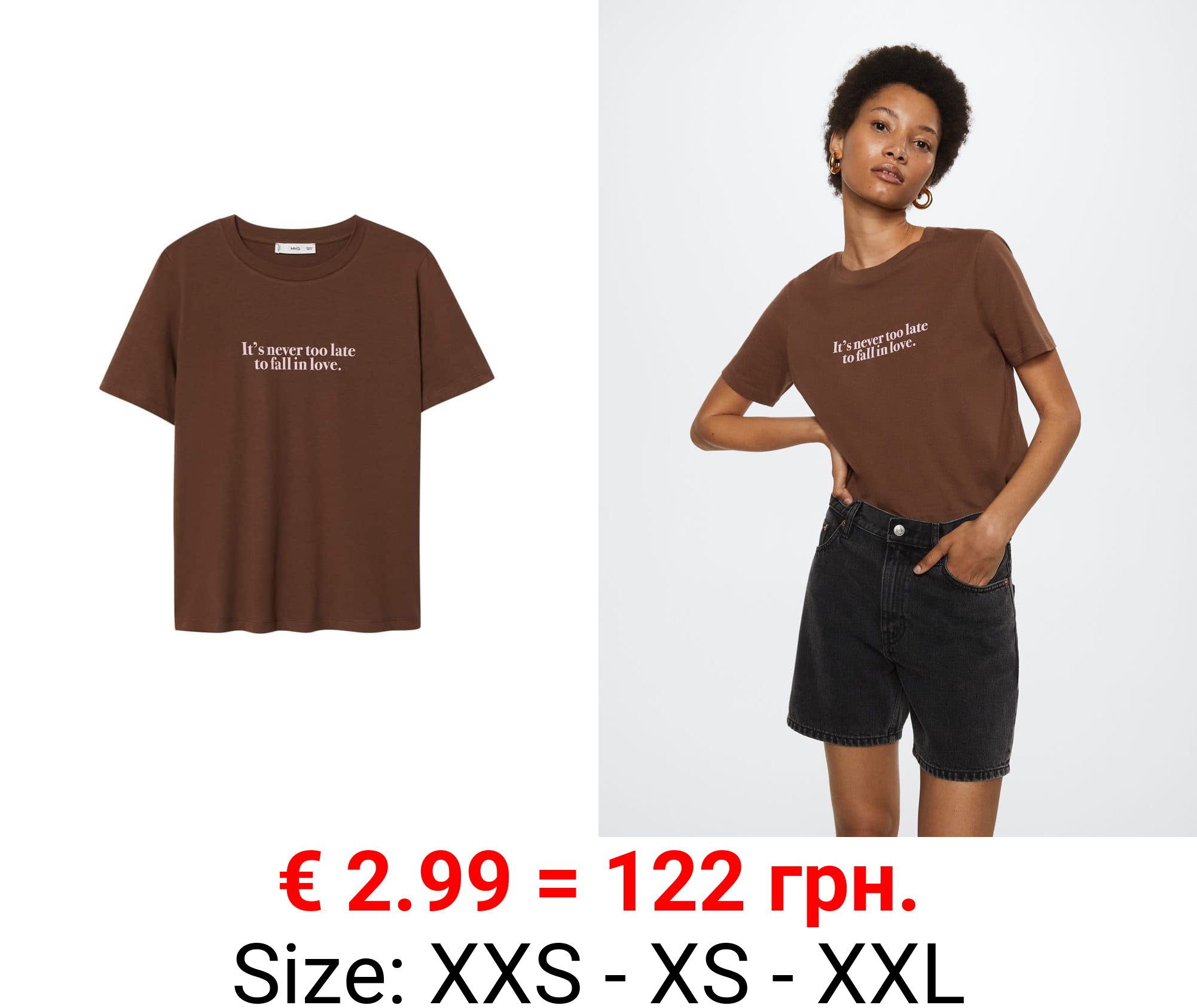 camiseta algodón mensaje